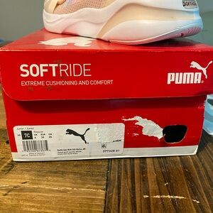 PUMA Softride Sneakers in Peach and White